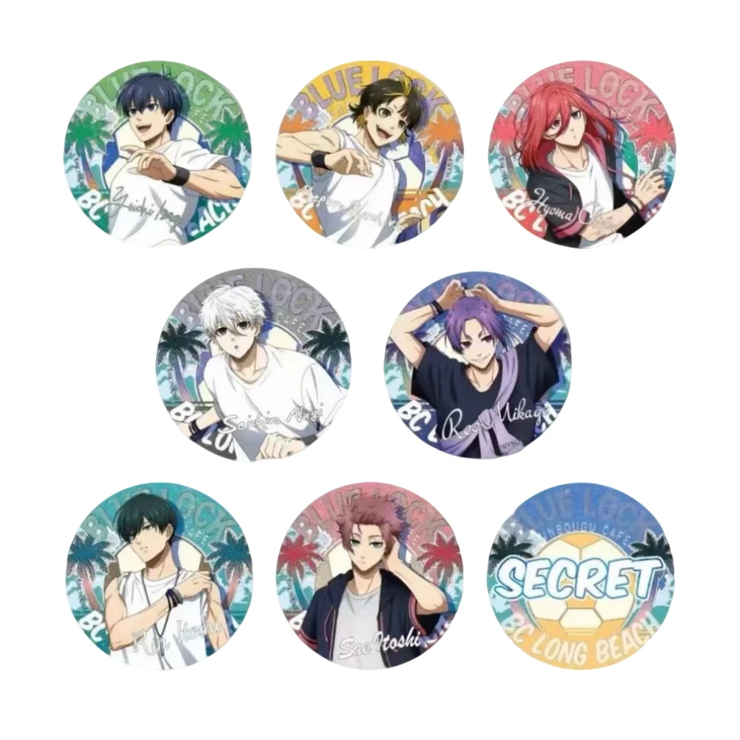 【蓝锁文房具】蓝色监狱文房具沙滩足球吧唧徽章（盲盒代拆）