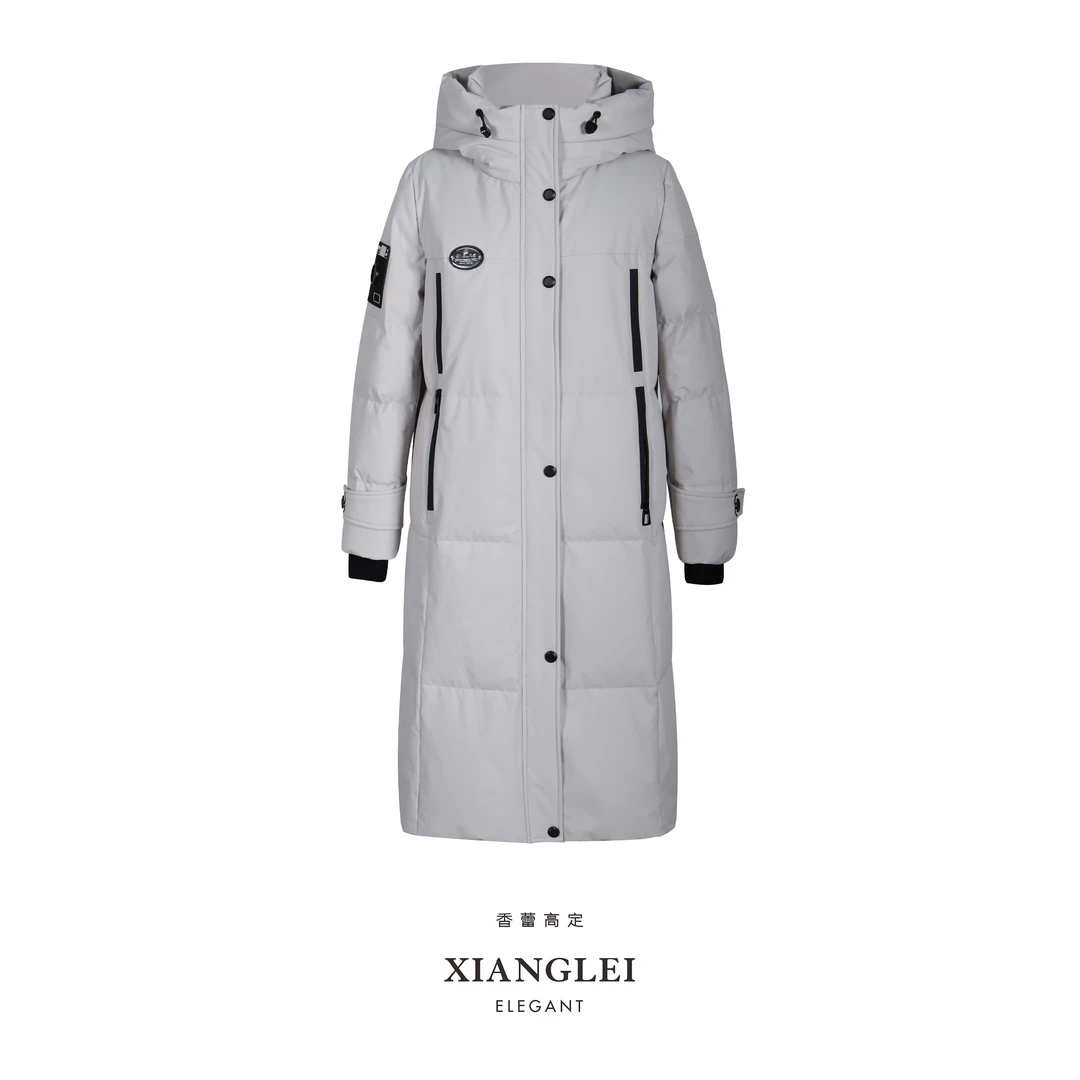 6055 男女同款运动户外羽绒服中长款保暖冬季外套