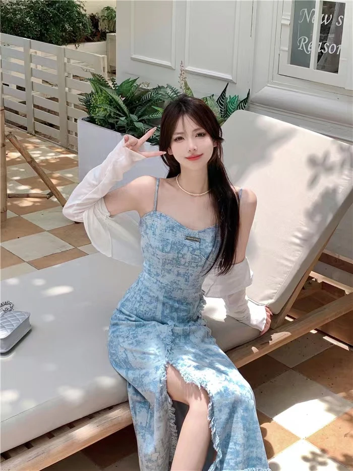 黑色专场【1401-1500】高端气质温柔连衣长裙