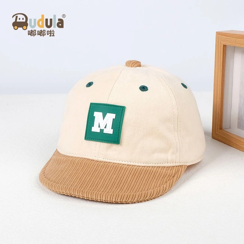 嘟嘟啦秋季1-3岁2宝宝纯棉鸭舌帽小孩户外棉布棒球帽男女童遮阳帽