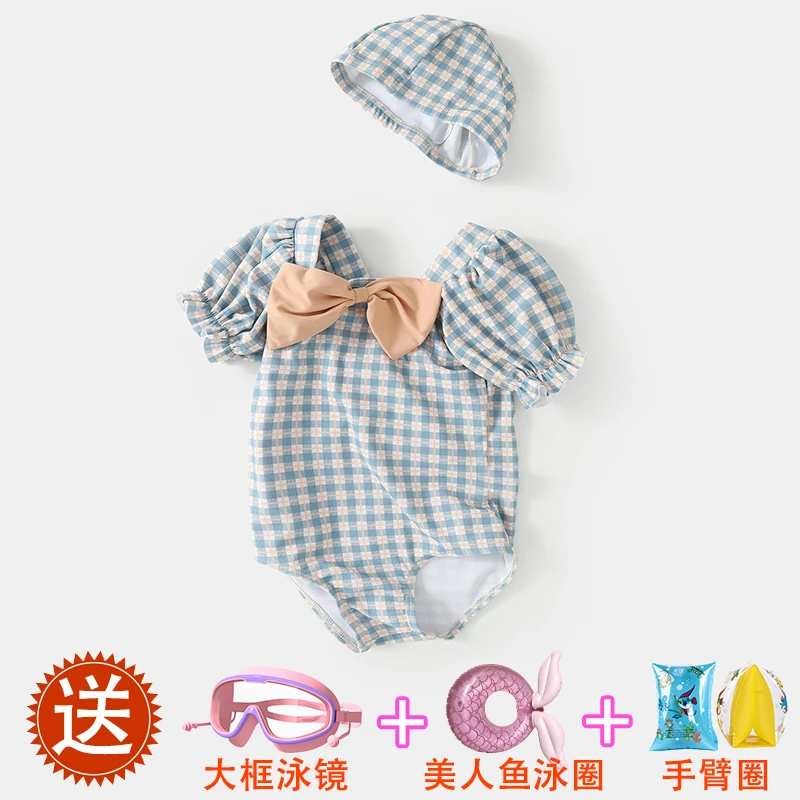 女童泳衣宝宝连体泳装洋气游泳衣小女孩速干温泉沙滩儿童韩版