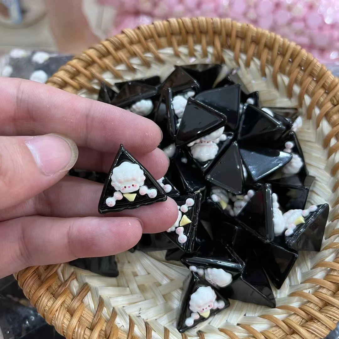 【师姐毒家定制】立体妙脆角(黑色)树脂创意手工diy饰品配件