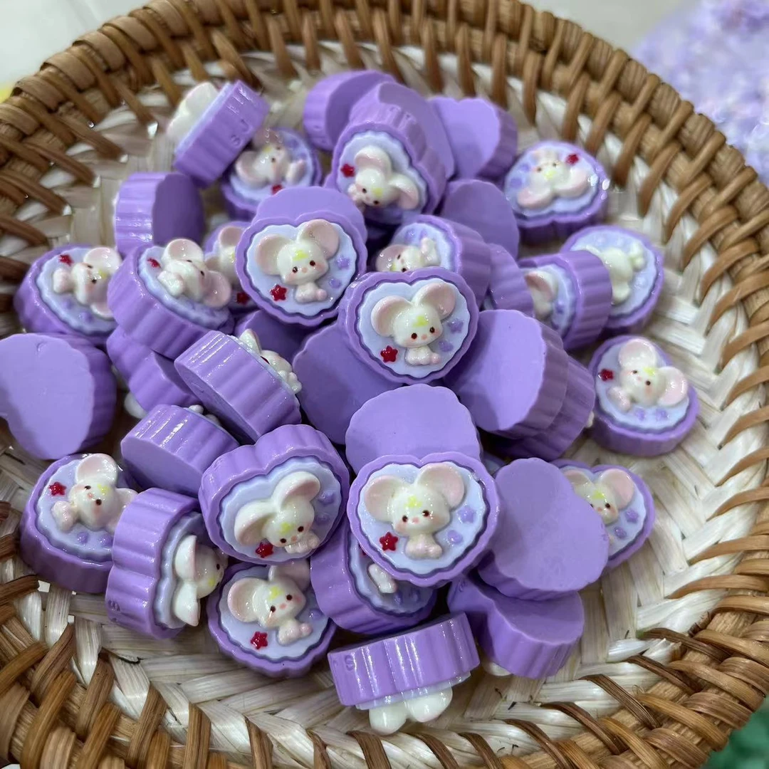 【师姐毒家定制】 心有所鼠（紫色）树脂手工diy饰品配件