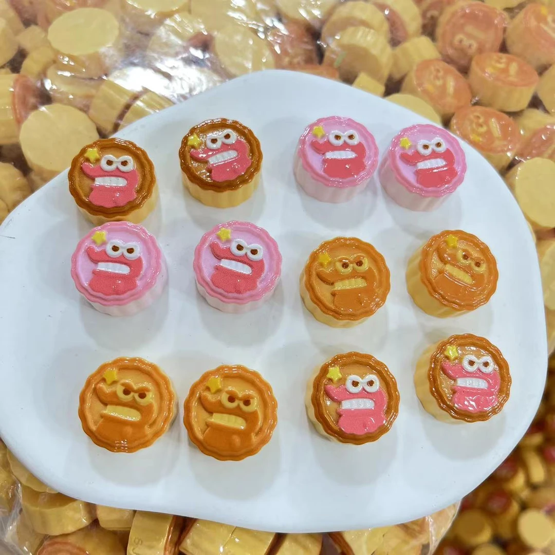 【师姐毒家定制】鳄鱼山月饼（亮面3色混）树脂手工diy饰品