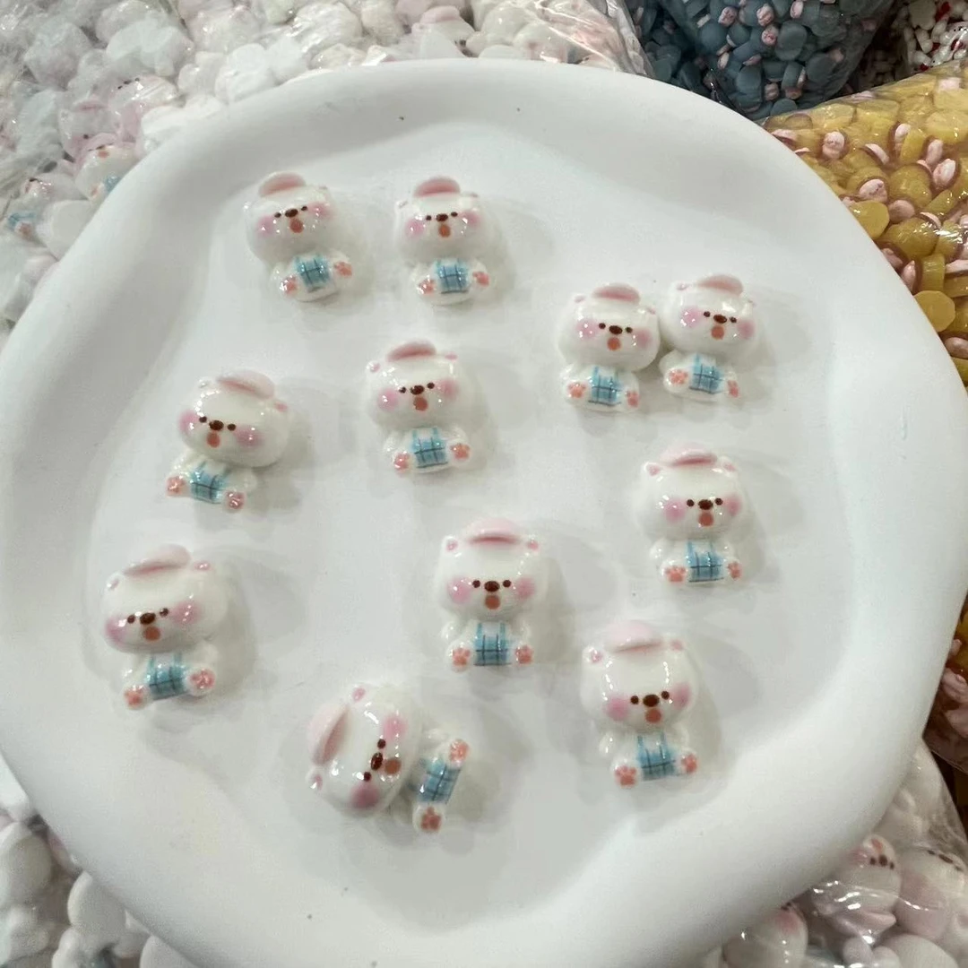 【师姐毒家定制】背带裤西高地（亮面原色）树脂手工diy饰品配件