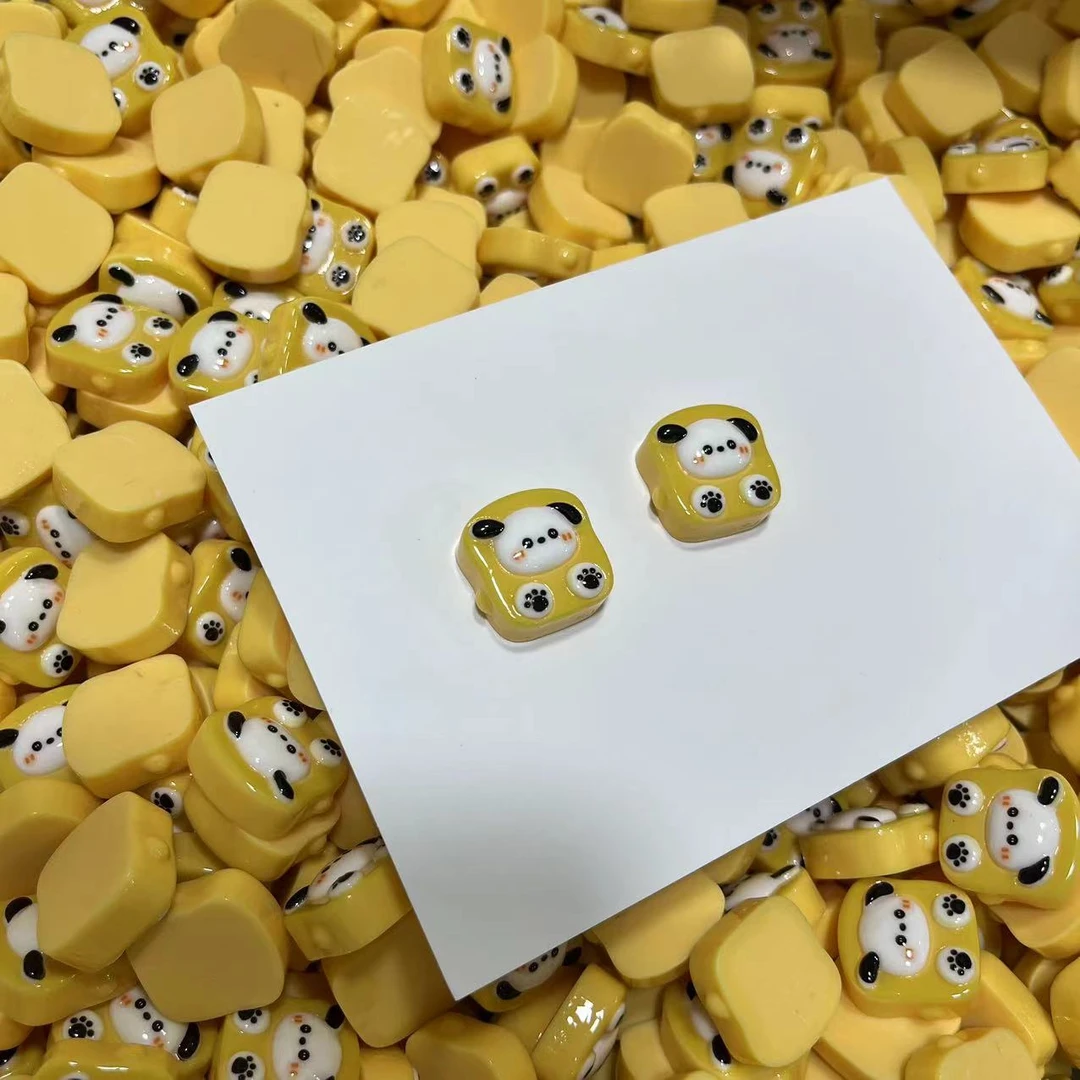 【师姐毒家定制】帕恰吐司（亮面黄色）树脂diy饰品配件