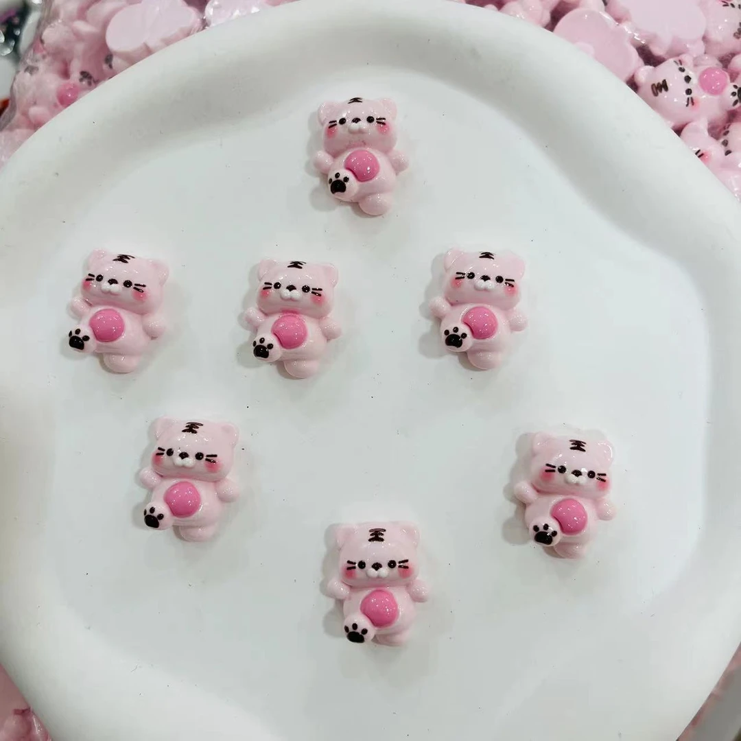 【师姐毒家定制】跳跳虎（亮面粉色）树脂手工diy饰品配件