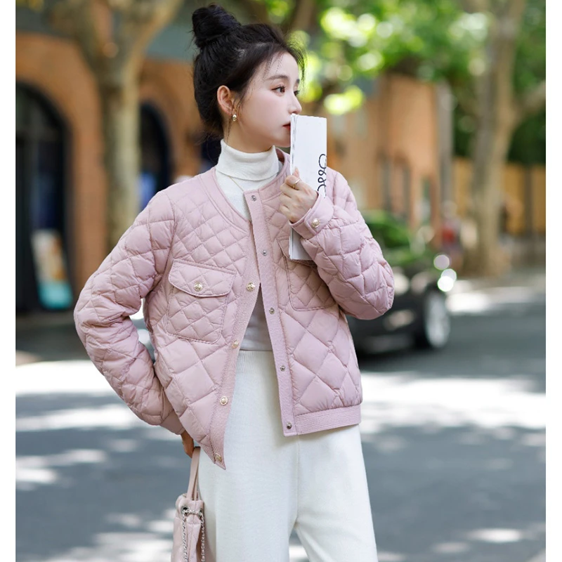 冬季新款时尚百搭短款羽绒服小个子轻薄休闲保暖外套女A19