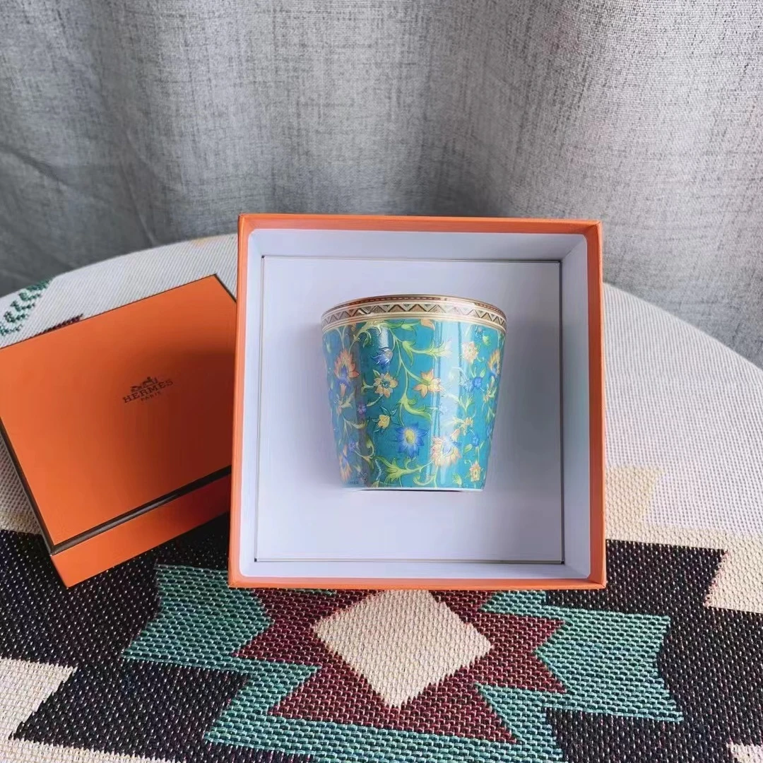 未使用 Hermes/爱马仕 东方骏马马克杯茶杯 190ml