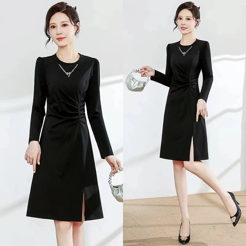 B901-B1000女款连衣裙套装修身减龄外套