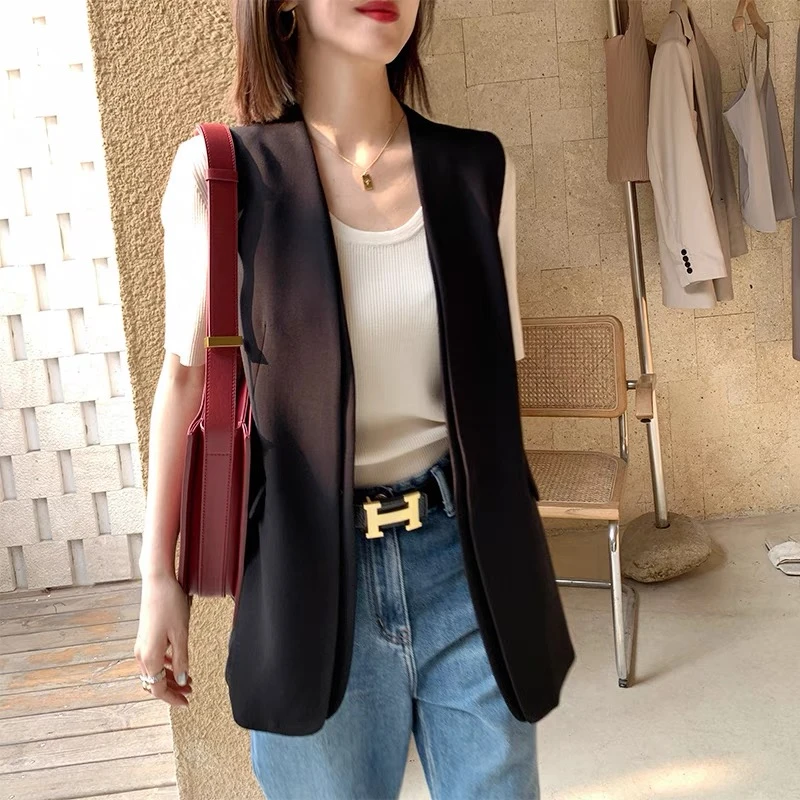 2024新款马甲韩版马甲大码显瘦气质休闲百搭夏季薄款宽松无袖