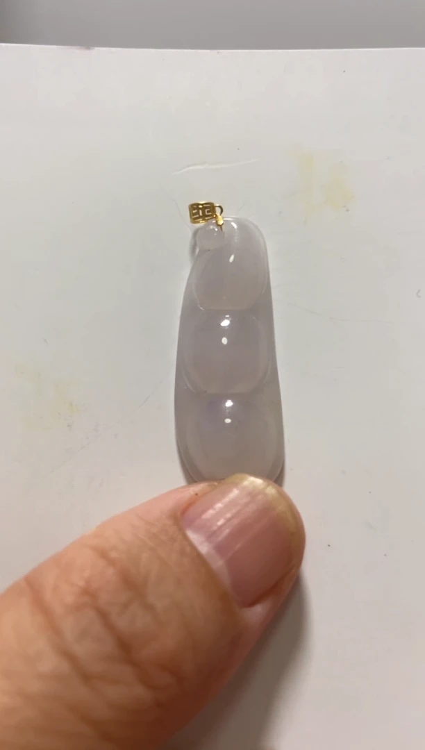 【闪购商品】翡翠颈饰18K金镶嵌天然A货翡翠