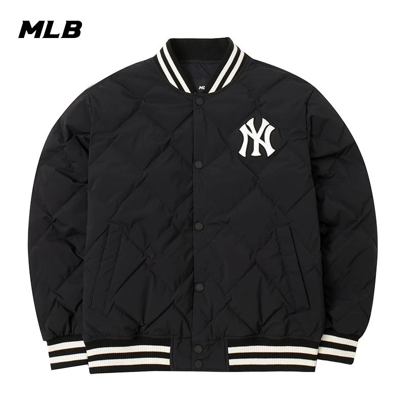 MLB羽绒服情侣装2025新款学院风棒球服潮流羽绒外套3ADJV0646