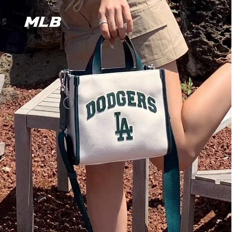MLB托特包男女情侣休闲斜挎包学院风通勤时尚便携单肩包3AORS083N
