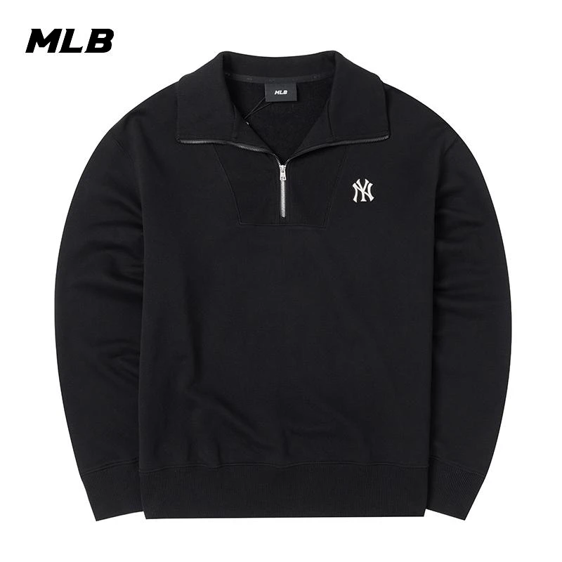 MLB卫衣男装女装2025秋季新款情侣半拉链运动套头休闲服3AMTB0944