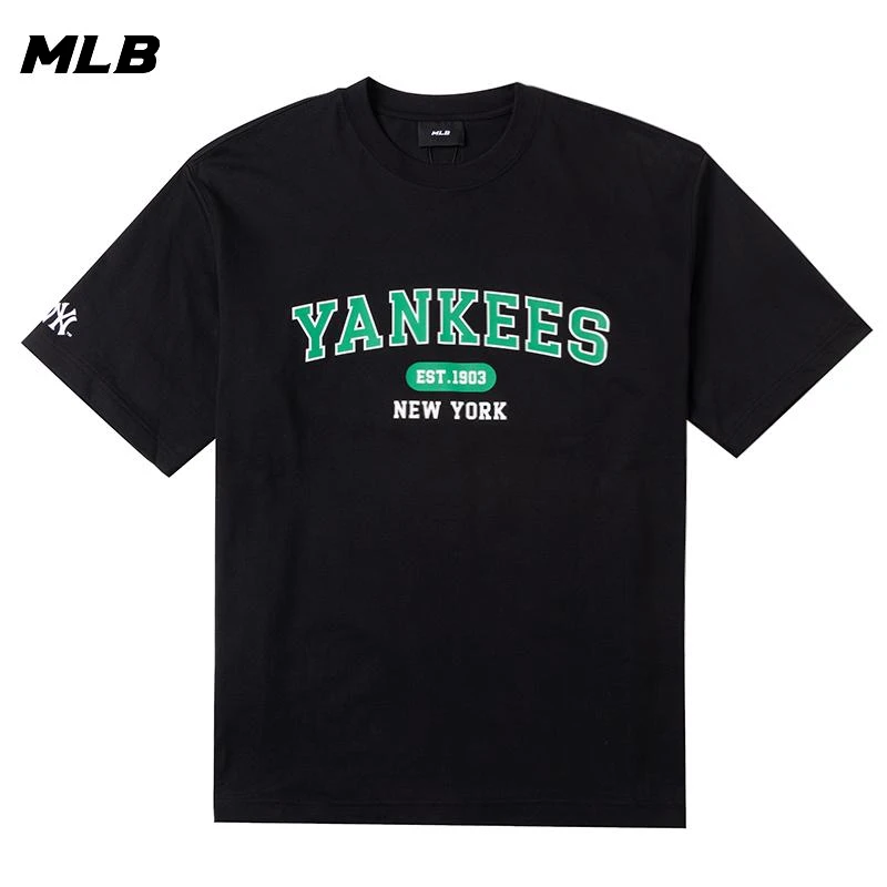 MLB男装女装短袖T恤2025新款时尚复古休闲服运动服半袖 3ATSV0243