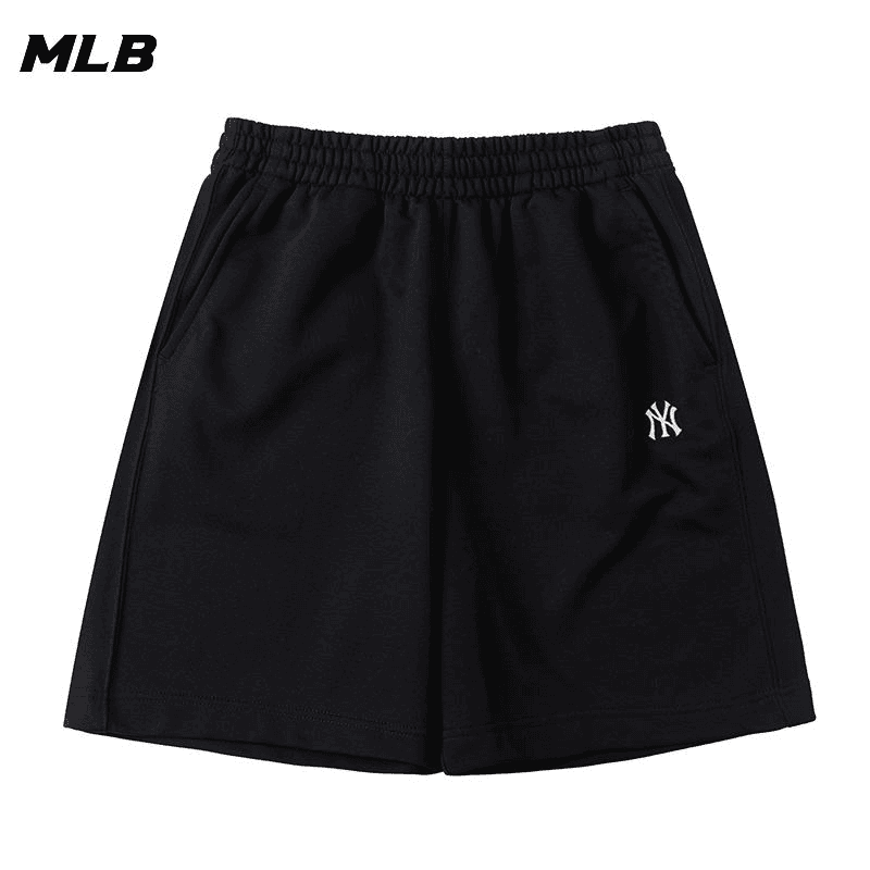 MLB大童男装女装2024新款时尚复古休闲运动裤针织五分裤3ASPB0343