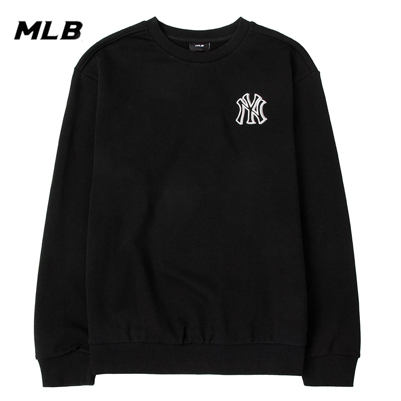 MLB儿童黑色基础系列套头衫休闲运动时尚卫衣秋季新款7AMTB0134