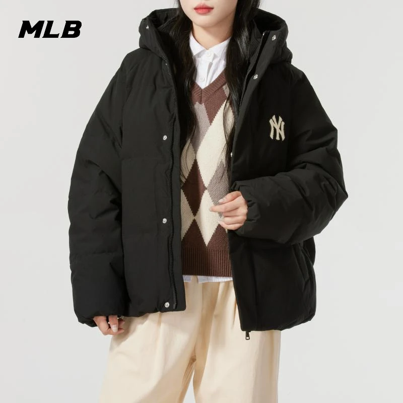 MLB羽绒服男装女装潮流新款情侣休闲连帽时尚羽绒外套3ADJV1046