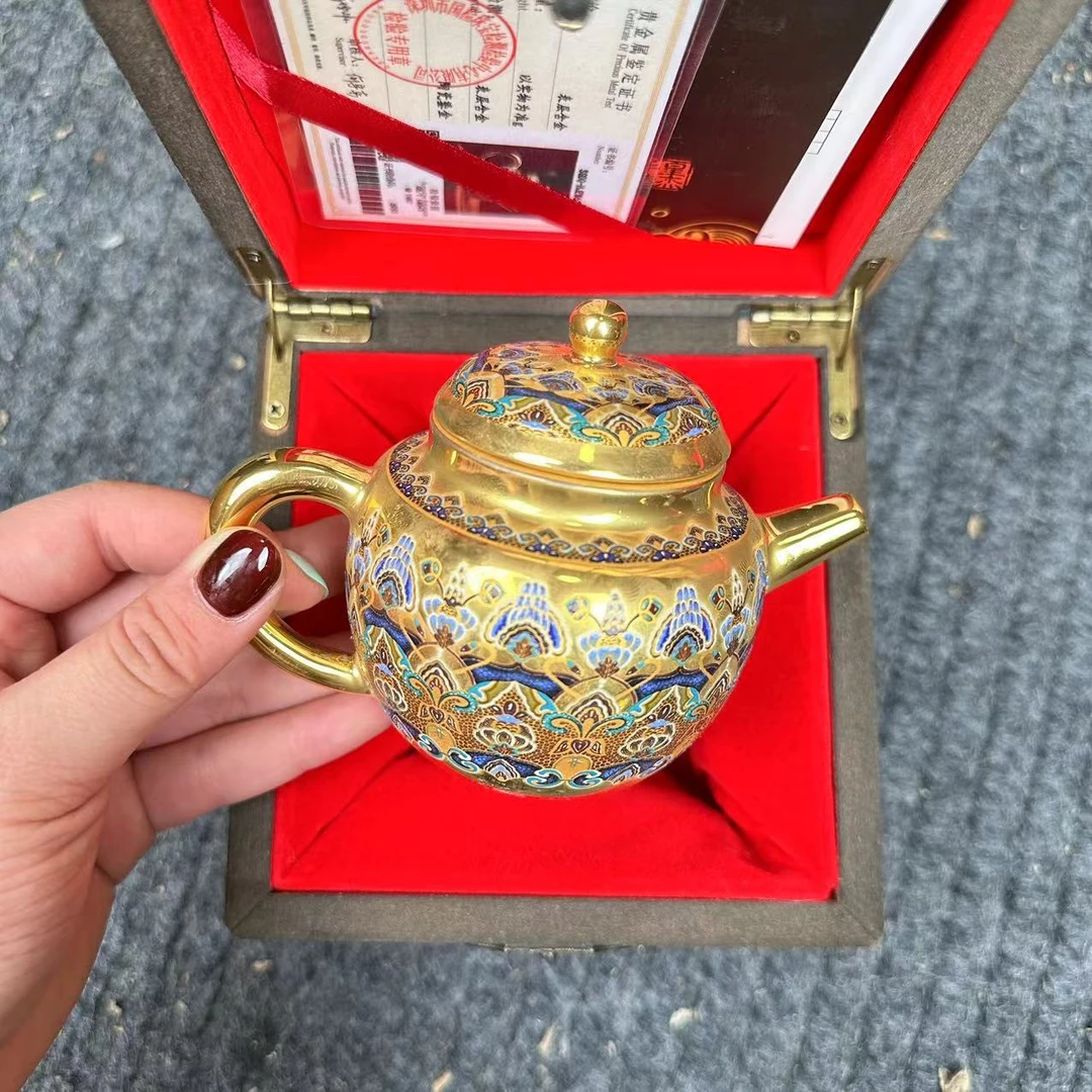 皇杰造物掐金珐琅彩金壶