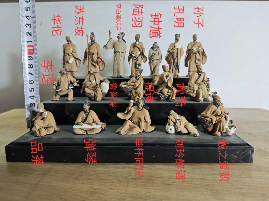 【精品小微雕系列】 2.5～7厘米石湾公仔陶瓷纯手工微雕盆景精品配件