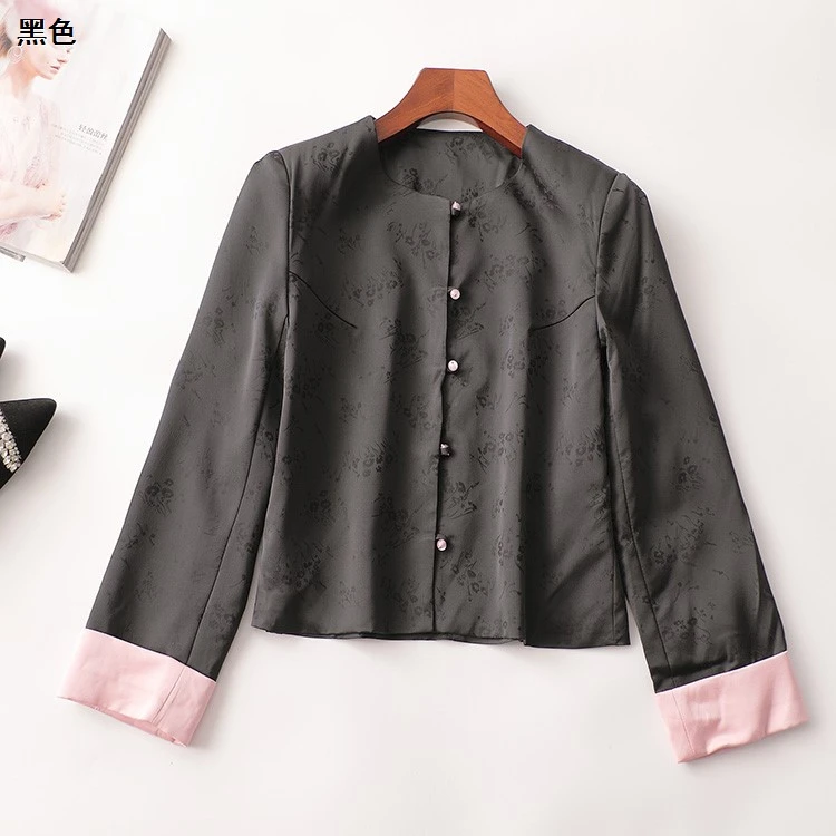 410321秋中长款长袖圆领外套新奇特超值品质女装