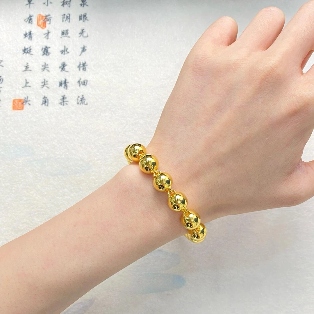 合金手链 2024新款【圆珠手链】时尚百搭精致气质潮流经典光面