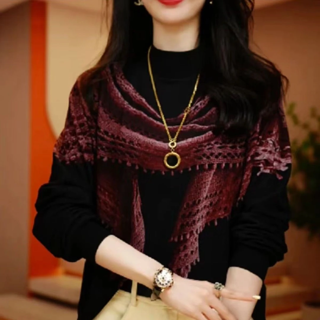 高级感半高领打底小衫女士秋季新款气质百搭宽松长袖t恤上衣