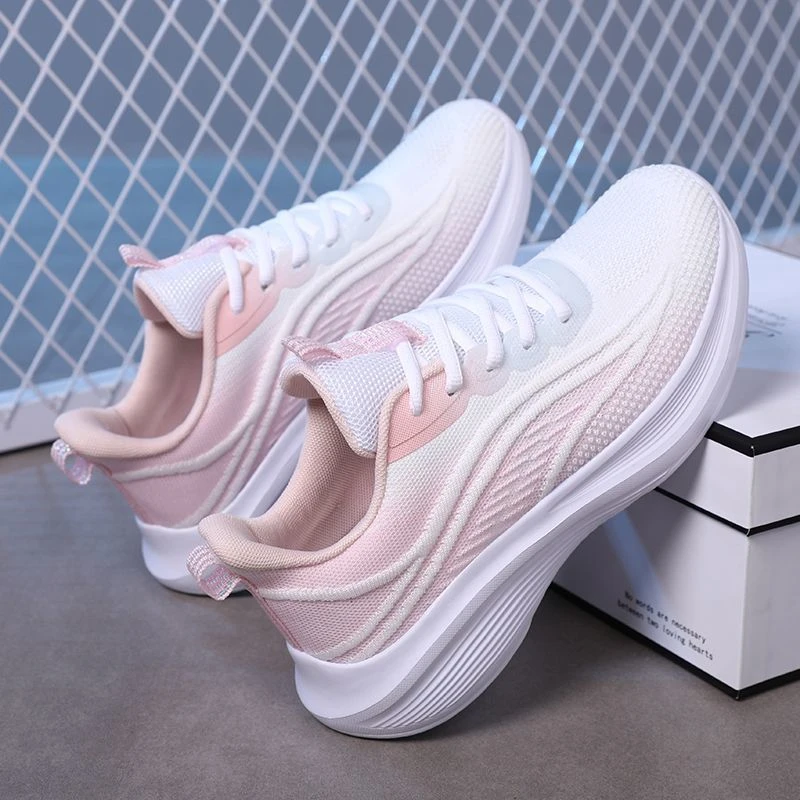 品牌特价女鞋轻便跑步鞋2025春秋季新款运动鞋学生透气软底网鞋