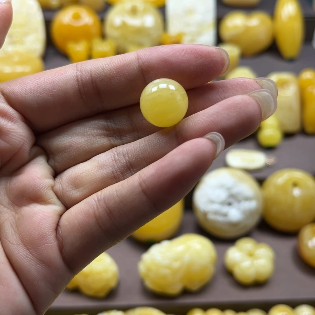 蜜蜡珠宝奇石未镶嵌简*淡