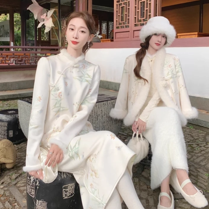 【晨曦专属】新中式冬季国风气质网红时尚中国风秋冬外套