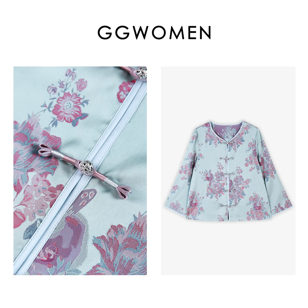 【果果家精选】2024中国风新款盘扣中式气质时尚上衣春秋