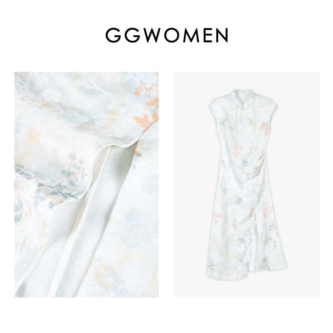 【果果家优选】新中式国风夏季裙子2024新款显瘦遮肉宽松连衣裙