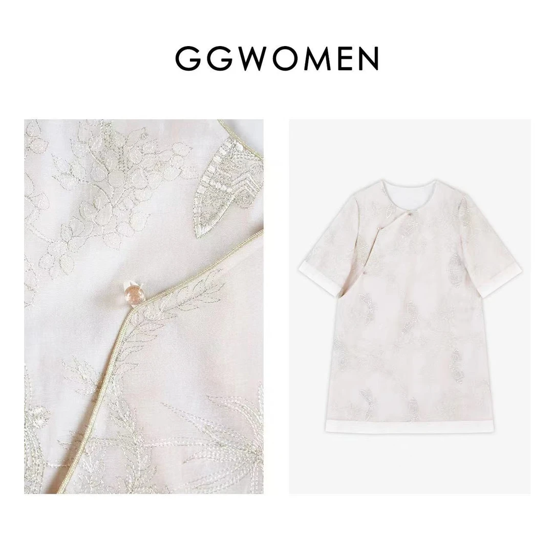 【 果果家】【传花信短裙】轻国风女2024气质时尚百搭连衣裙