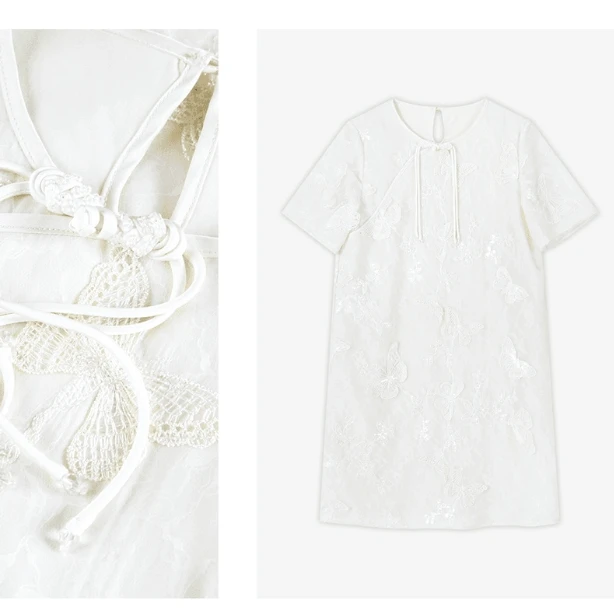 【果果家优选】时尚休闲设计感重工连衣裙