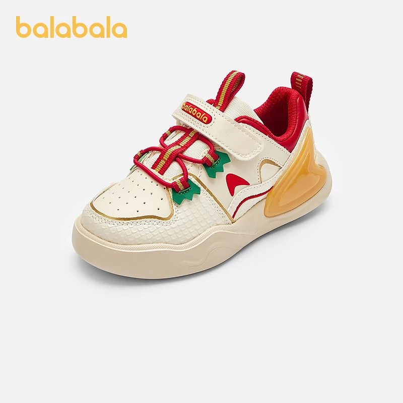 巴拉巴拉童鞋儿童低帮板鞋男童女童小白鞋新年208124141201