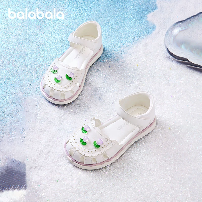 巴拉巴拉童鞋儿童宝宝女童鞋子夏公主鞋新沙滩鞋平底凉鞋