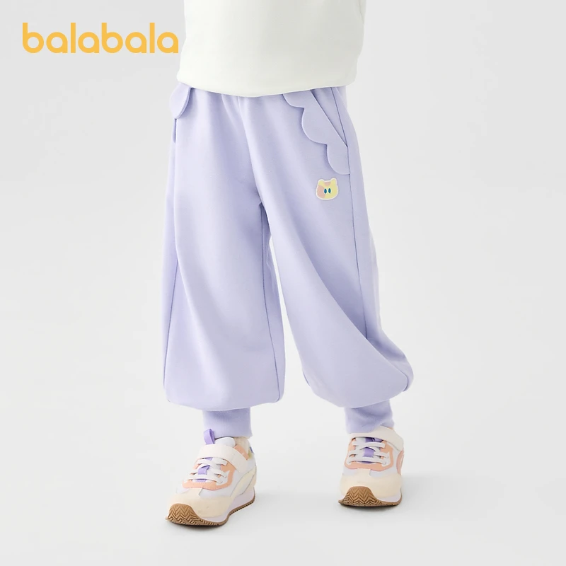 巴拉巴拉童装女童裤子新款儿童秋装小童宝宝时尚甜美休闲长裤