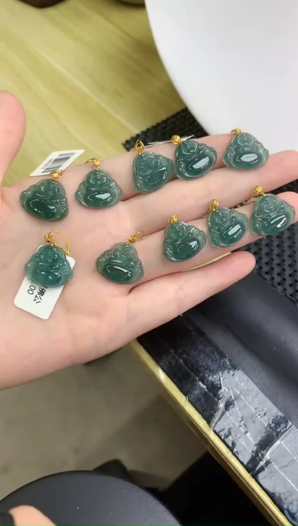 【闪购商品】翡翠颈饰18K金镶嵌44（多样性发 发其一）
