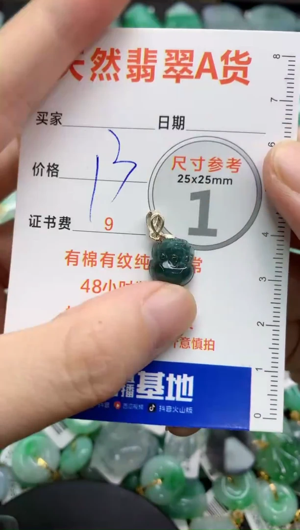 【闪购商品】翡翠颈饰银S925镶嵌40