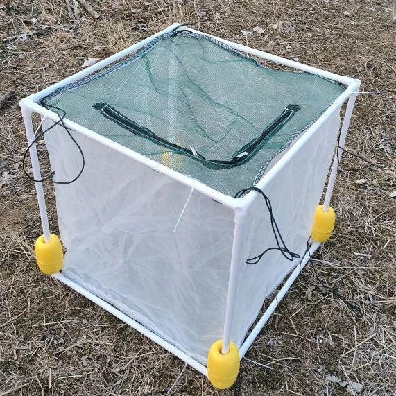 孵化网箱水花苗网箱金鱼锦鲤专用隔离悬浮漂浮100目网箱养鱼网箱