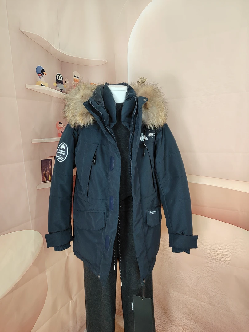 超厚雪地系列时尚，保暖，韩系休闲鹅绒服