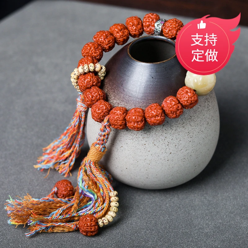 铜合金亚克力手链 蓬尼泊尔金刚菩提手串文玩手链饰品女男款手编