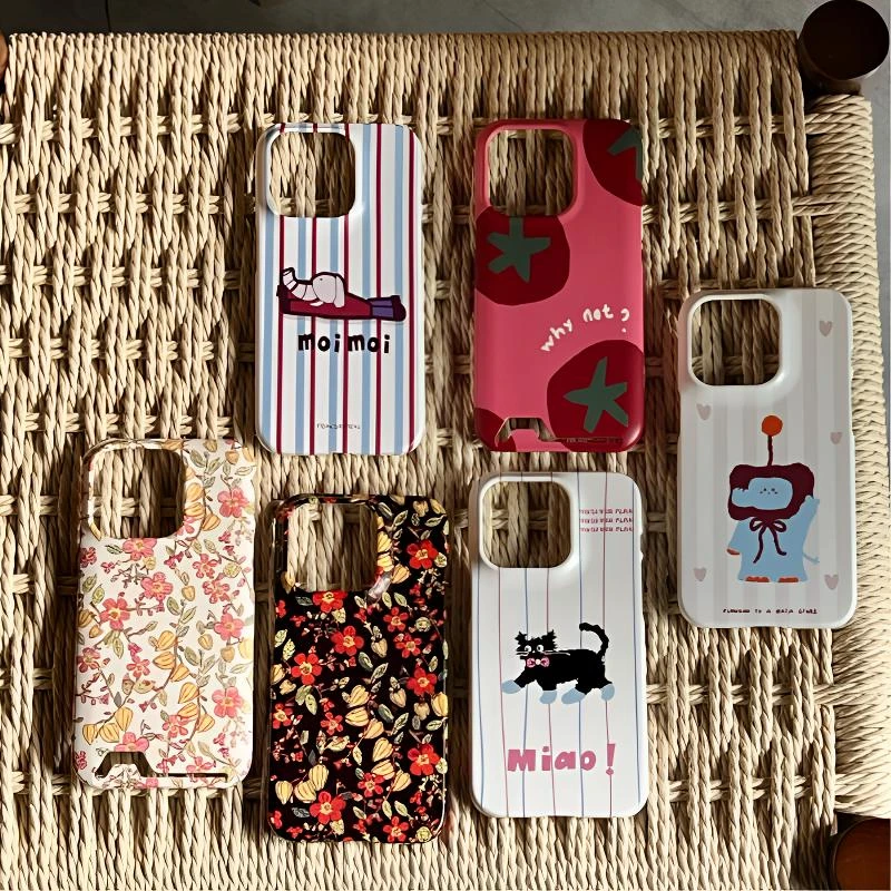 『拾漆计划』进口单层韩菲合集全 女款系列韩国菲林磨砂 苹果手机壳