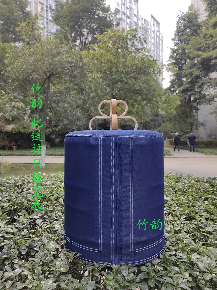 川笼画眉鸟笼配件好牛仔笼布鸟笼罩衣 笼布笼衣围子31-40CM可定制