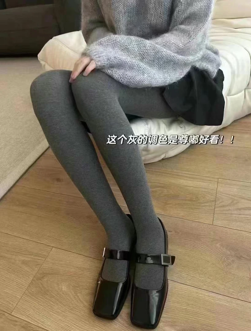 IN LUCKY 棉感螺纹瘦腿袜 302#