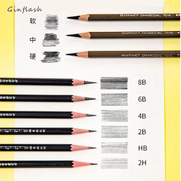 Ginflash素描铅笔彩铅橡皮延长器高光橡皮软橡皮配件可塑少屑