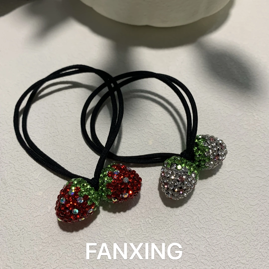 1627可爱清新草莓发圈