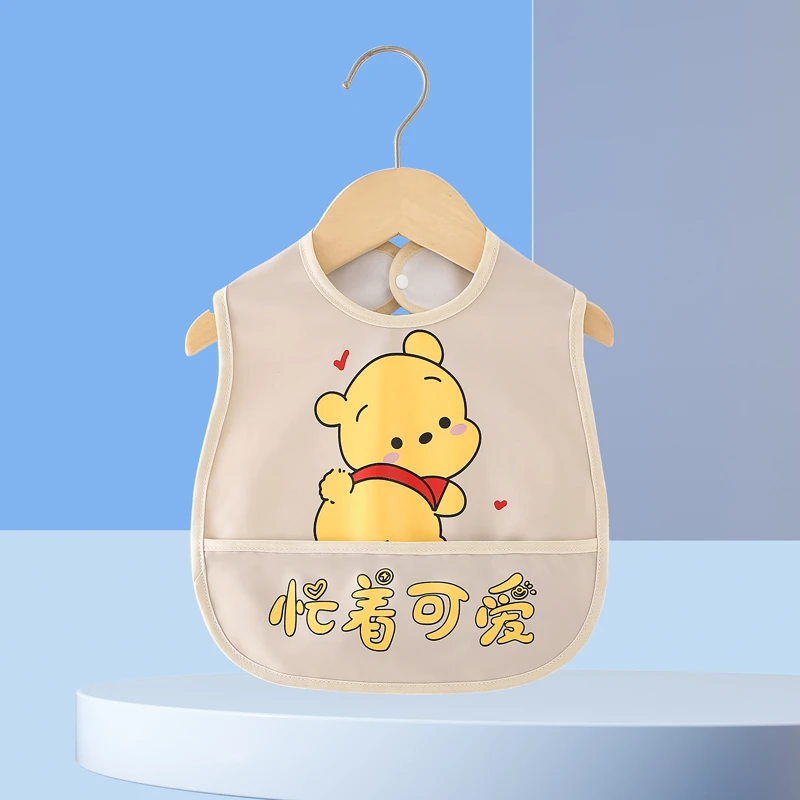 婴儿防水饭兜夏季薄款婴幼儿无袖罩衣免洗宝宝吃饭防脏围兜护衣