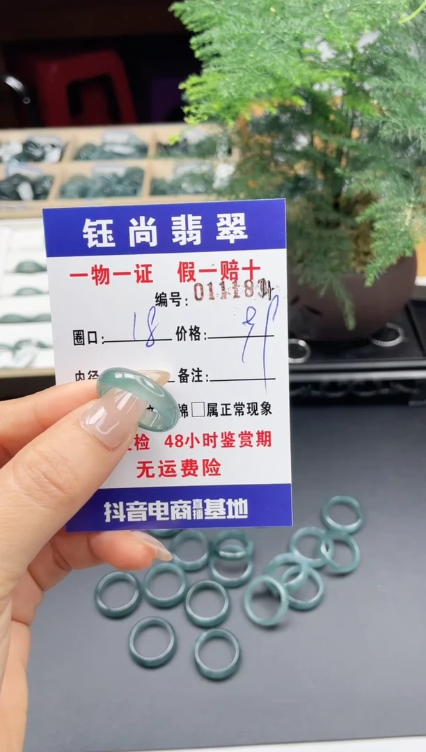【闪购商品】翡翠戒指未镶嵌18*11184